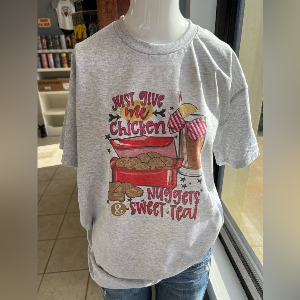 Brand new unisex T-shirt Chick-fil-A, chicken nuggets, and sweet tea